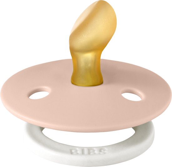 Bibs Fopspeen Latex Anatomical Glow Blush Size 2 bol