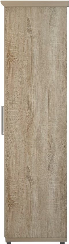 Interiax Armoire ' Mila' 4 portes Sonoma (183x160x52cm)