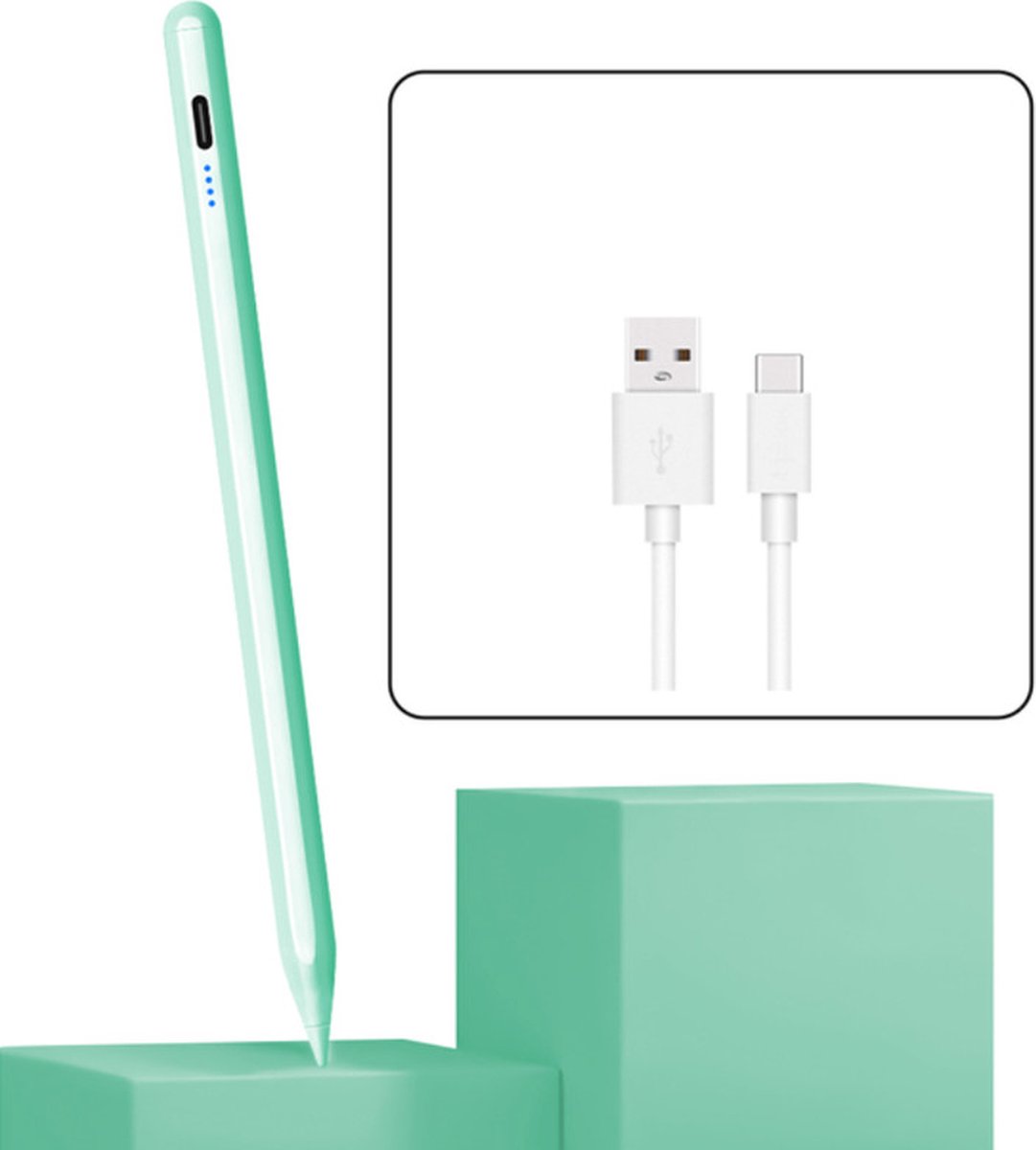ADEL Oplaadbare Stylus Touchscreen-pen Draadloos Geschikt Voor Xiaomi Mi 11 Ultra - Groen