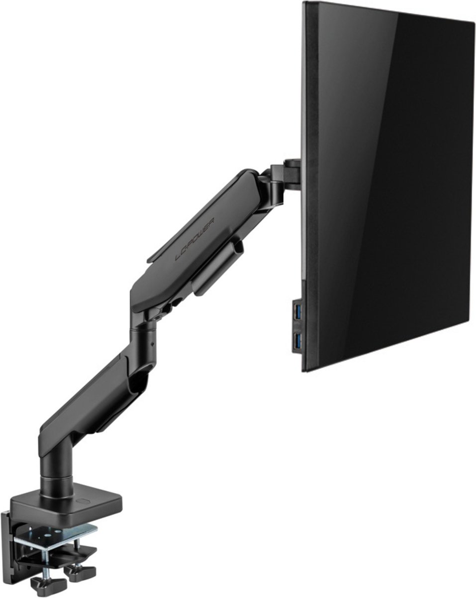 GAME HERO® Monitor arm 1 Scherm - Monitorbeugel - 17-49 inch (20kg) - Zwart