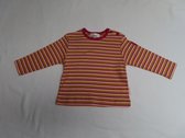 T-Shirt manches longues - Fille - Rayé - Fuchia, crème, vert, orange - 9 mois 74