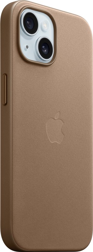 Coque en tissage fin avec MagSafe pour iPhone 15 Pro Max - Taupe - Apple  (BE)