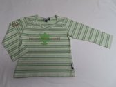 T- Shirt - Lange mouw - Meisje - Streepje - Groen - 4 jaar 104