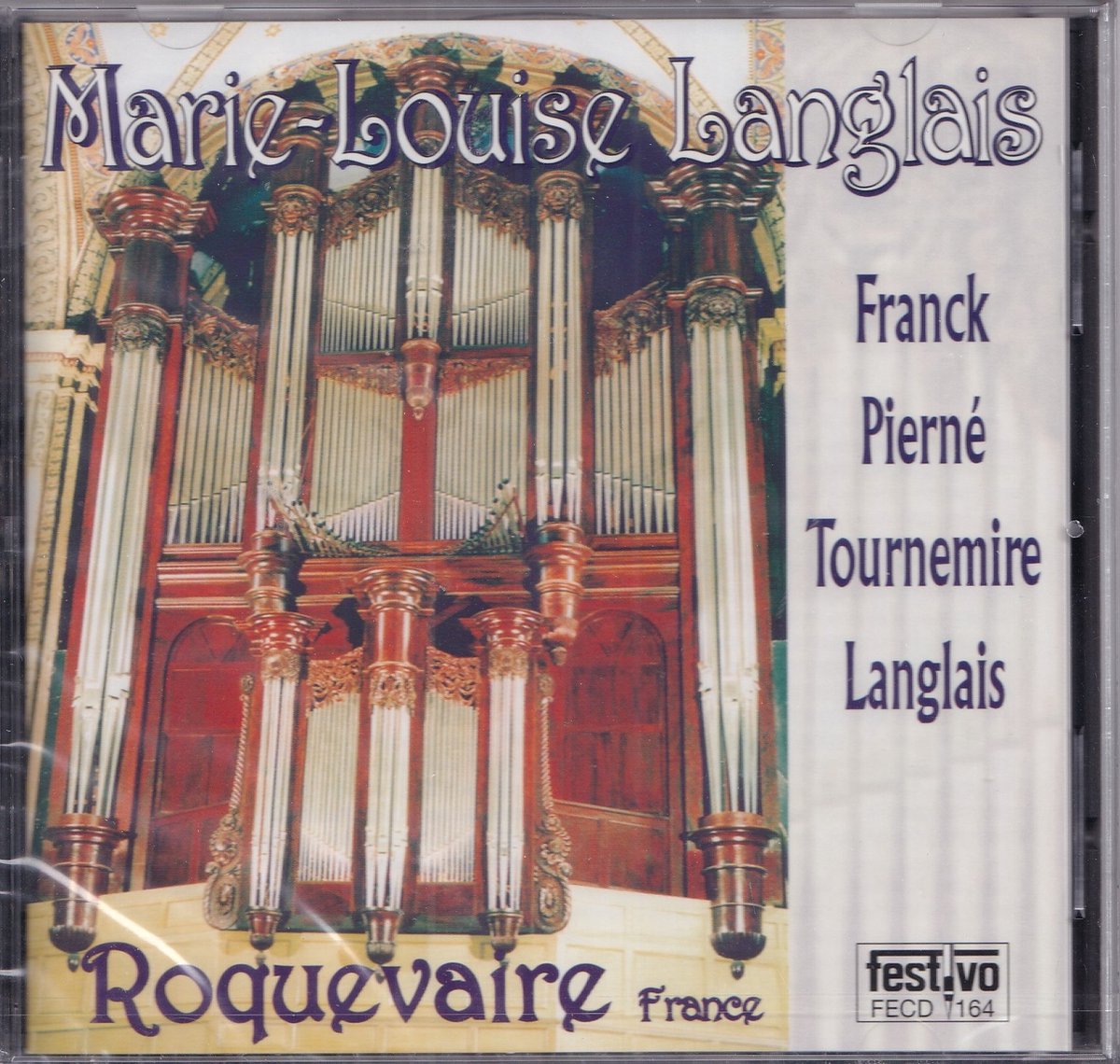 Marie-Louise Langlais bespeelt het orgel van Roquevaire, Frankrijk