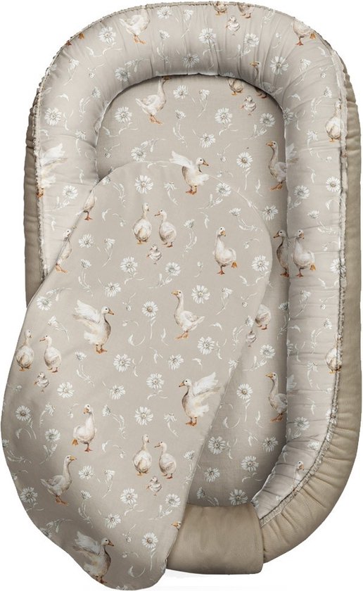 Babynest Cocoon Goose Family - vintage beige Goose / velvet vintage beige