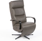 Salerno Relaxfauteuil Elektrisch Verstelbaar met Accu - Optimaal Zitcomfort - Nosagvering voor extra Ontspanning - Relax Fauteuil - Relaxstoel met Armleuning - Graphite