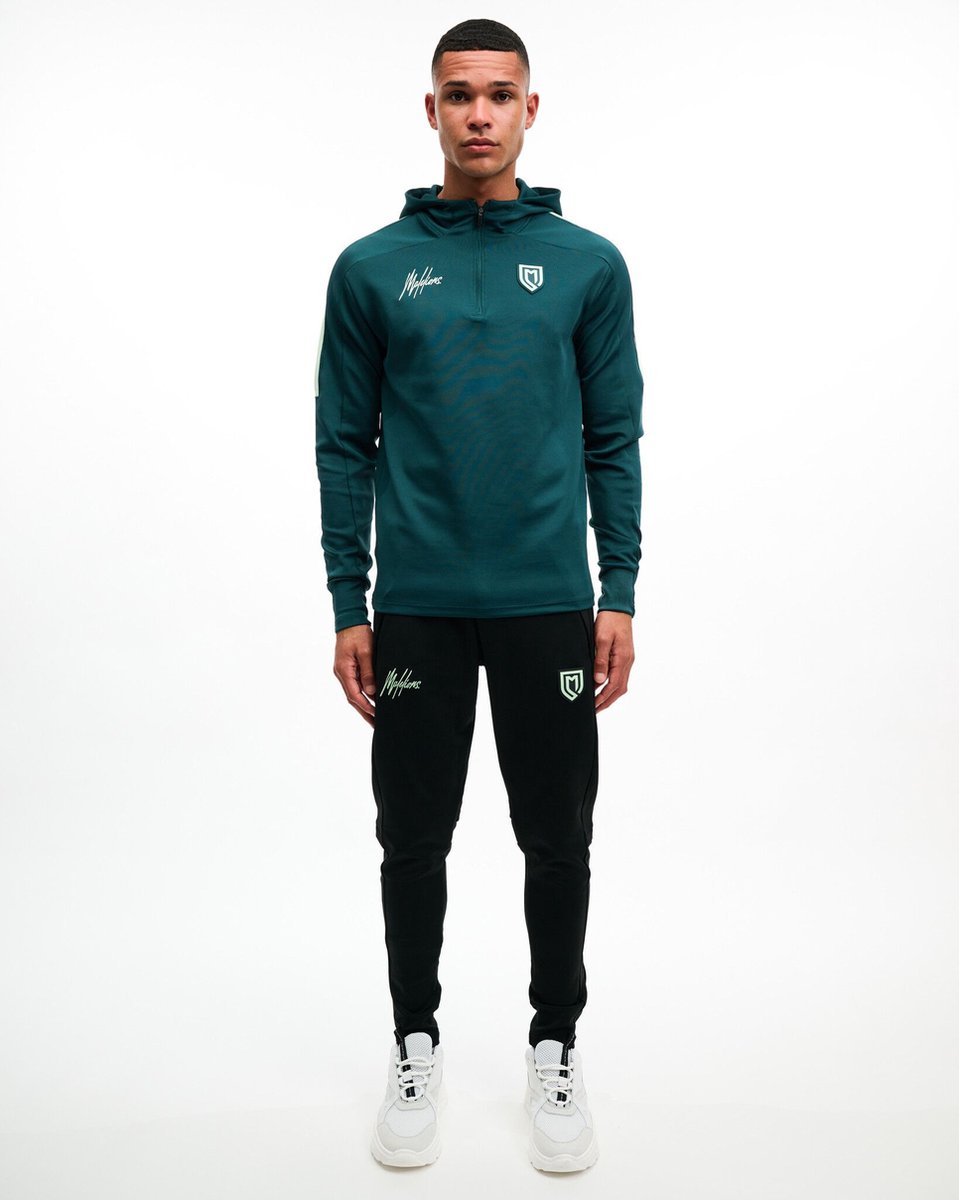 Malelions Sport Fielder Hoodie Dark Green Mint