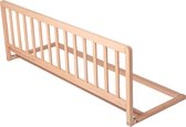 Safetots Barrière de lit en bois naturel, 38 cm de haut x 110 cm de large, barrière de lit pour tout-petits pour la Sécurité, barrière de lit Kinder sûre, pré-assemblée, installation facile
