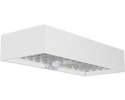 V-TAC VT-406S-W Sensor Solar Wandlamp - IP65 Waterdicht - Witte behuizing - 900 Lumen - 4000K