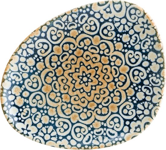 Bonna Platte Bord - Alhambra - Porselein - 24 cm - set van 6
