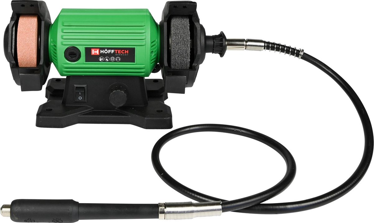 Hofftech Multifunctionele slijpmachine - dubbel schijf - 120W - 103-delige set - precisiewerk – foto 5