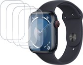 4x Geschikt voor Apple Watch 9 41mm Screenprotector - Folie Screen Protector Geschikt voor Apple Watch 9 41mm