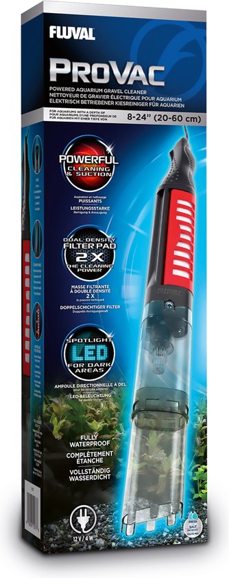 Fluval provac bodemreiniger aquariumstofzuiger