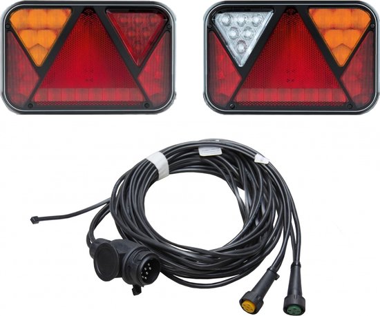 LED Rückleuchten 12V / 24V dynamische Blinker, 5 m Kabelsatz mit 13 pol