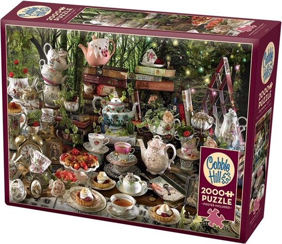 Foto: Cobble hill legpuzzel 2000 stukjes mad hatter s tea party