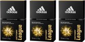 Adidas Victory League Eau de Toilette Men - (3 x 50ml)
