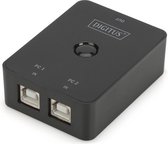 Digitus DA-70135-2 1 + 2 poorten USB 2.0-schakelaar Zwart