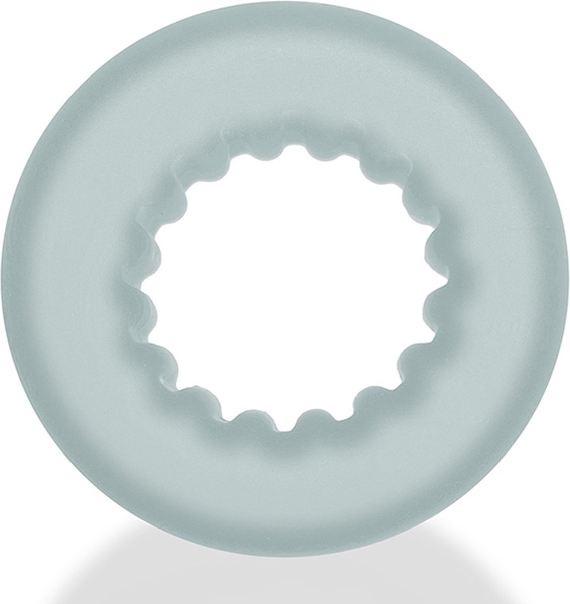 Oxballs - Axis - Ribbed Cockring - Transparant Ice