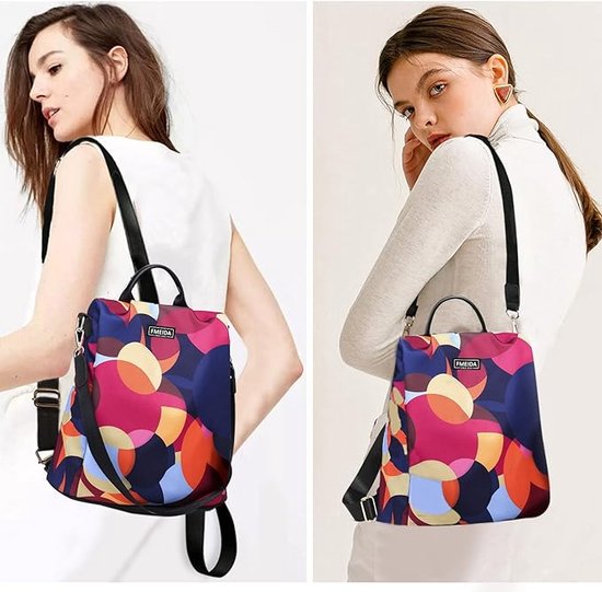 Sac Bandoulière Convertible Anti-vol – Oxford Imperméable, Grande Capacité, 3 Modes De Port (dos/épaule/main), Idéal Voyage, Rando, Travail Et Festivals