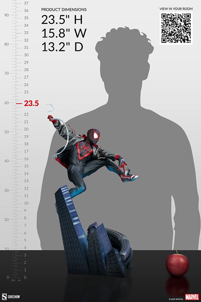 SPIDER-MAN MILES MORALES action figure Videogame Series Hot Toys Sideshow VGM46 EUR 482,48