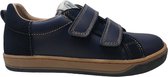 Naturino - Caleb- Mt 27 - velcro's lederen sneakers - Navy/ bruin