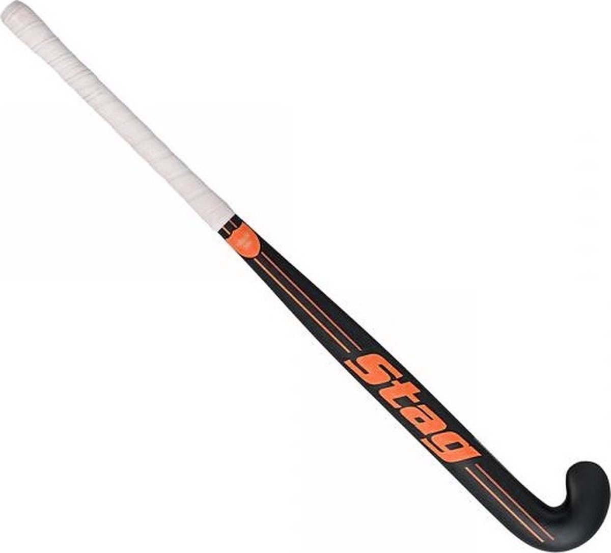 Stag Helix 100 Hockeystick - C-Bow - 25% Carbon - Junior - Zwart/Oranje - 32 Inch