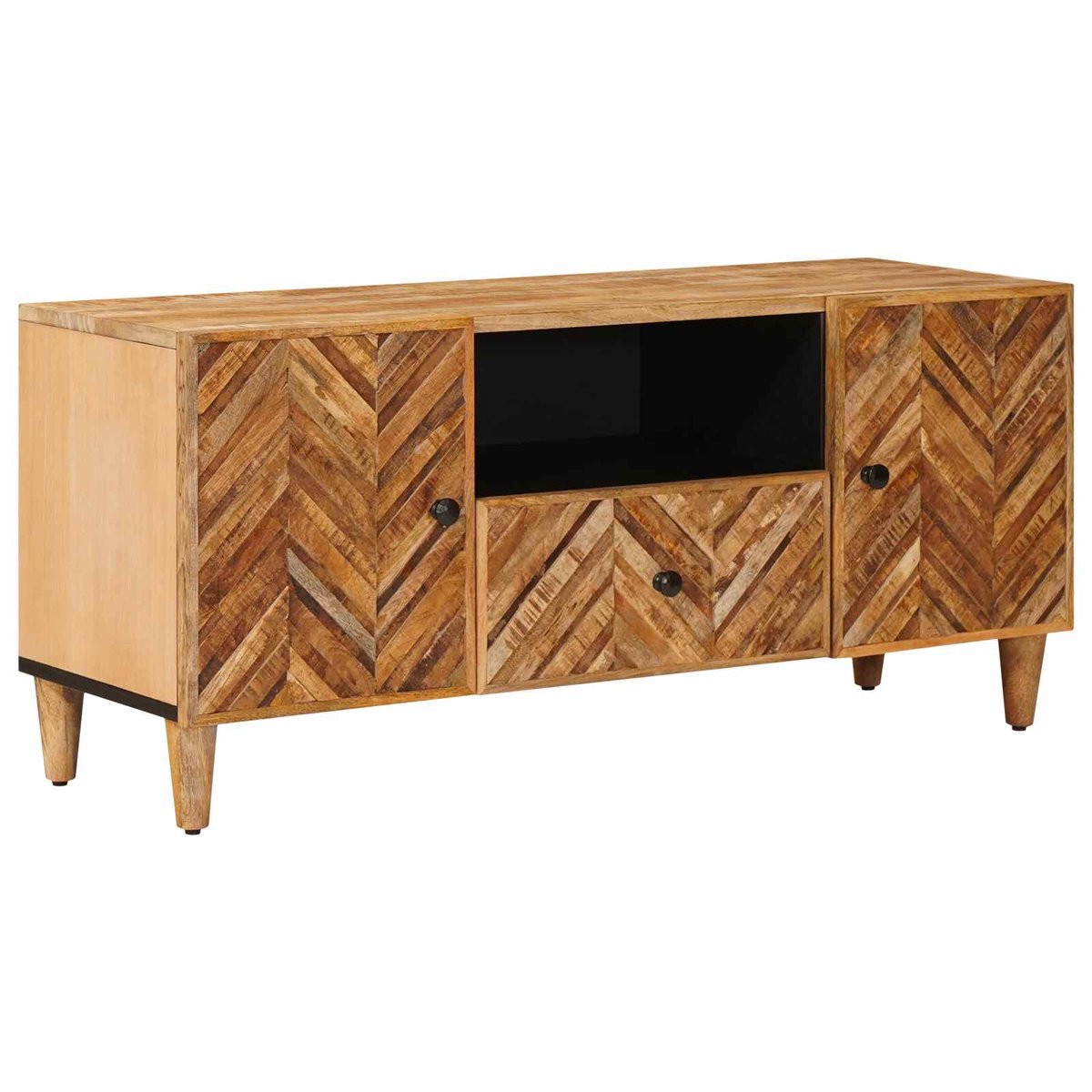 vidaXL - Opbergkasten - Bruin - 105 - x - 33,5 - x - 46 - cm - Massief - Mango - Hout