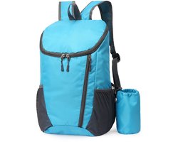 Ultralichte compacte rugzak – Opvouwbaar – Lichtgewicht wandelrugzak – Unisex outdoorrugzak – Waterdichte bergsporttas – Ideaal voor kamperen, wandelen, reizen, sport, klimmen en fietsen – 42 x 28 x 20 cm – Lichtblauw