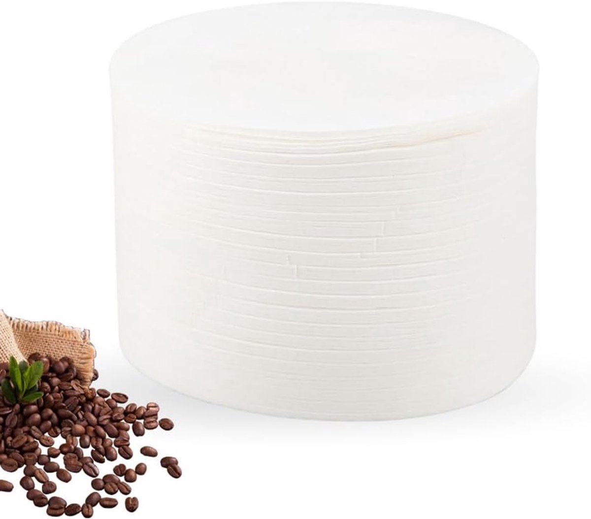 Ronde Papieren Koffiefilters - 350 Stuks Vervangfilters voor Moka Pot en Koffiezetapparaat - Ideaal voor Thuisgebruik, Koffieliefhebbers en Barista's