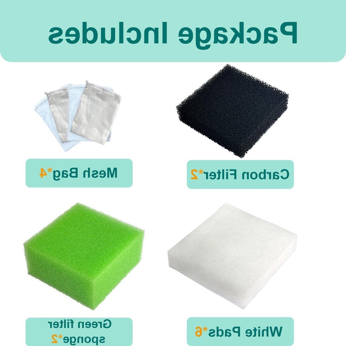 Complete Set van 22 Aquarium Filter Media Kits voor Juwel Bioflow 3.0 - Inclusief Fijne Filters, Koolstoffilters en Nitraatfilters voor Optimale Waterkwaliteit thumbnail 3