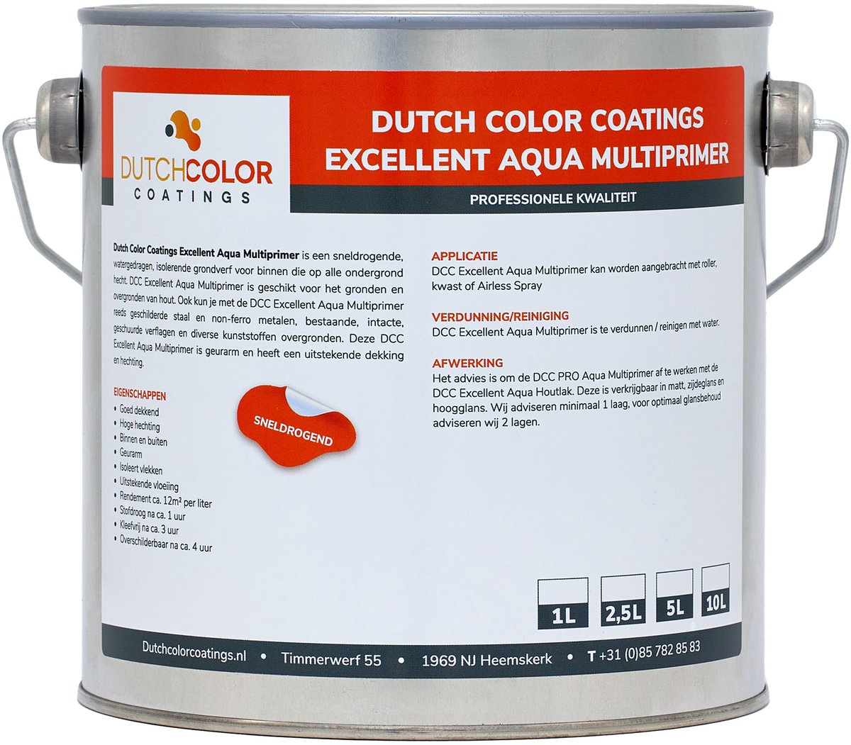 DCC Excellent Aqua Multiprimer - 2.5L - Wit