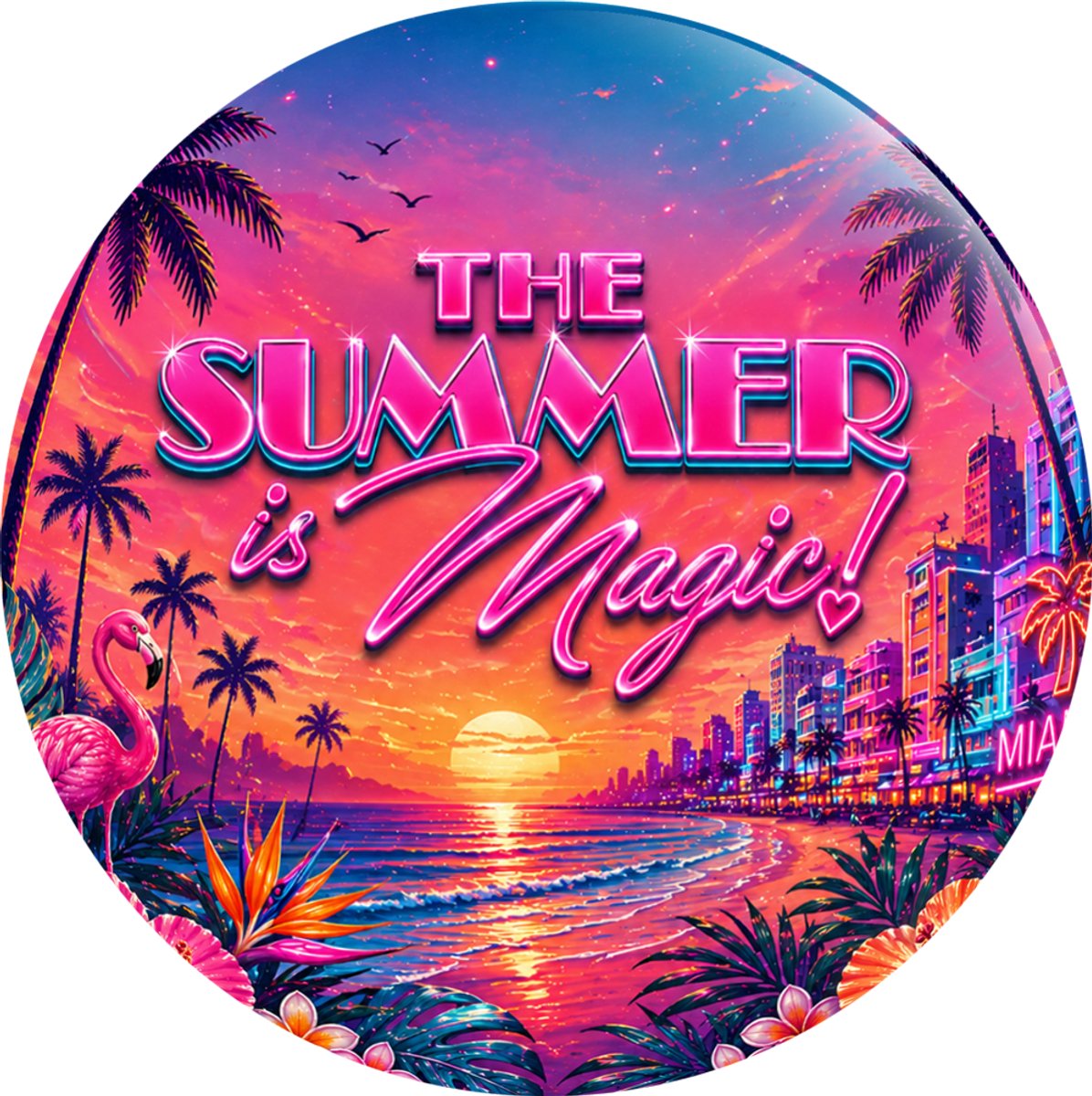 Button The Summer is Magic! 58mm