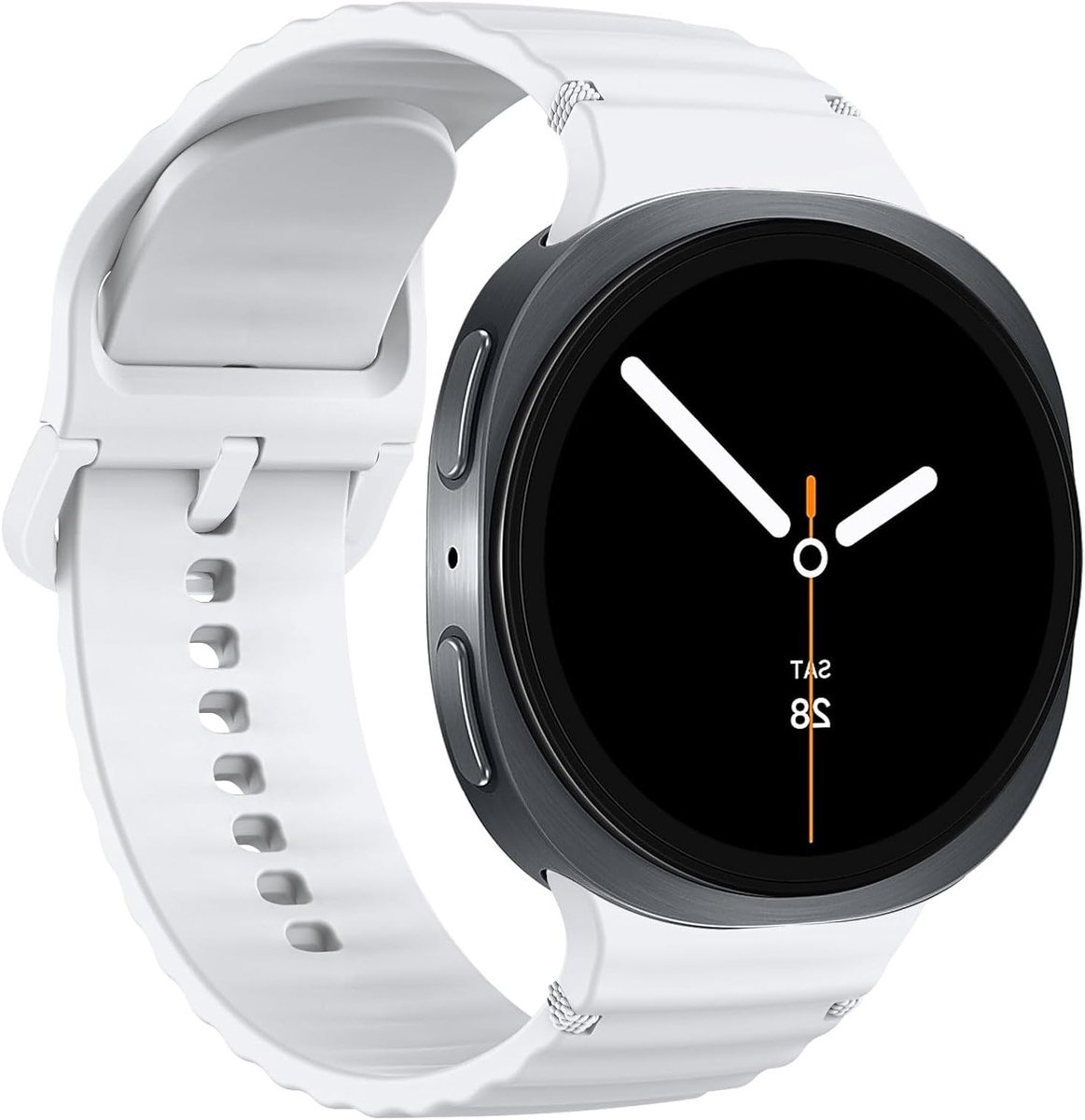 Siliconen Horlogeband voor Samsung Galaxy Watch 8 en 8 Classic - Snelle Bevestiging, Sportieve Stijl, Geschikt voor Mannen en Vrouwen