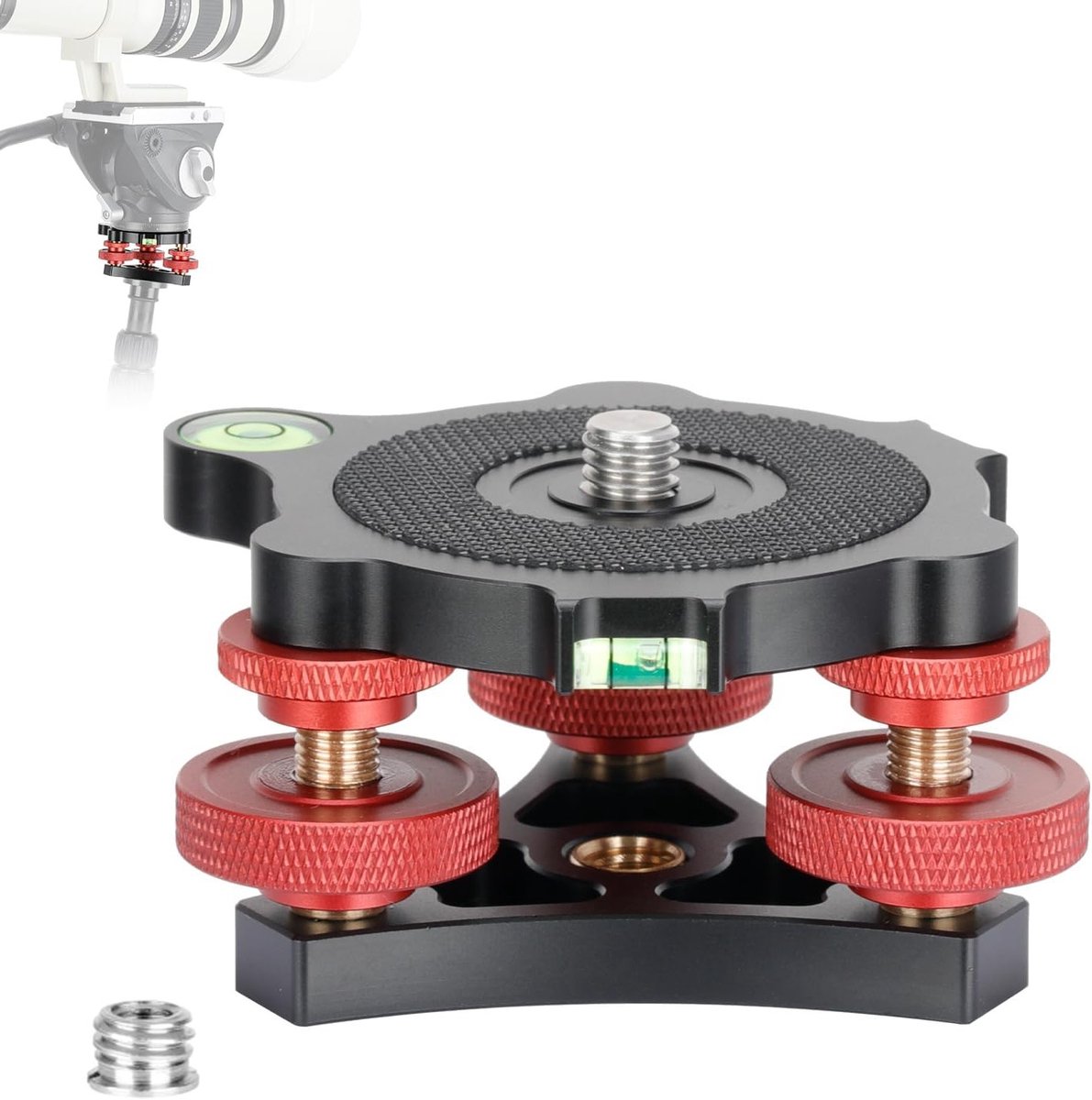 Waterpas Leveler voor Camera Statief met Precisieverstelling en Aluminiumconstructie