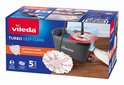 Verpakking van de Vileda Turbo Deep Clean mopset met afbeeldingen van de mop en emmer.