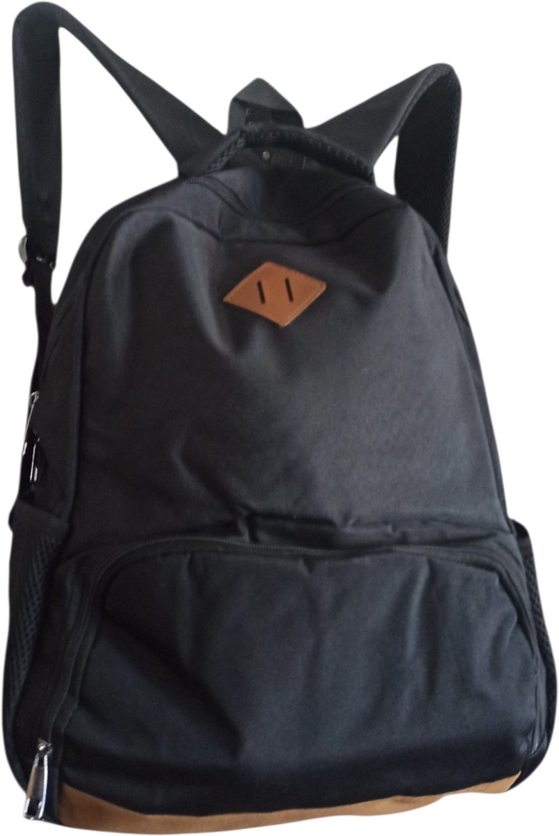 TK-S Zwarte rugtas - schooltas - laptoptas - USB poort - 22 Liter