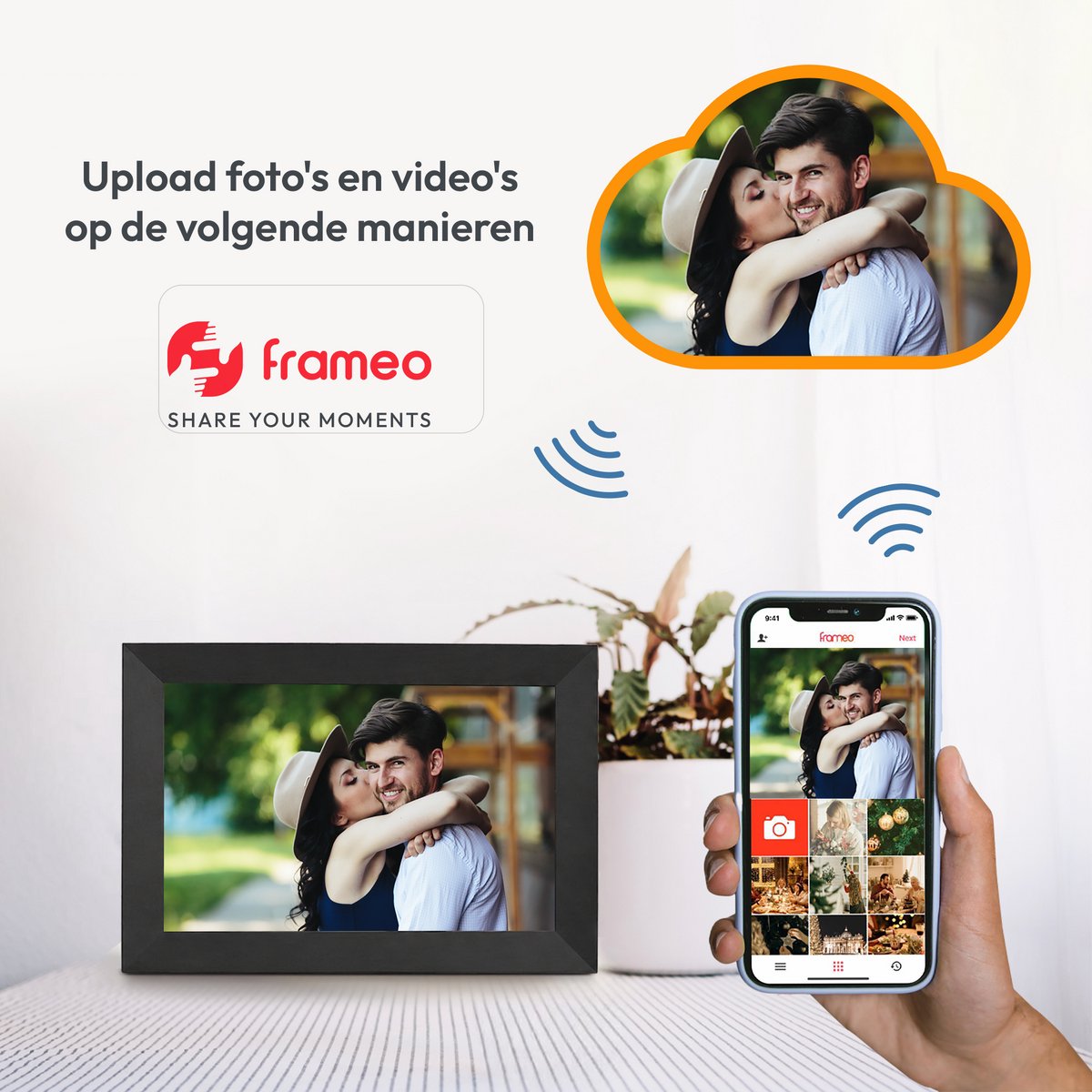 Noest Trading Digitale Fotolijst 10.1 inch met WiFi en Touchscreen - afbeelding 2