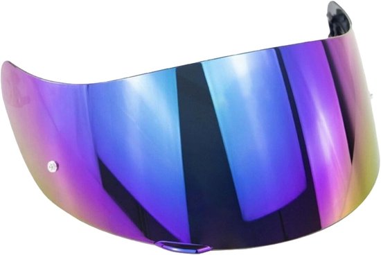 Motorfietshelm vizier voor optimale bescherming tegen wind, vervangend vizier voor integraalhelmen, geschikt voor AGV K1 K3SV K5 (blauw)