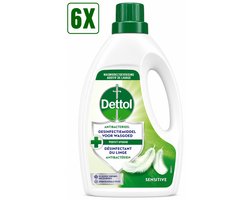6 x Dettol - Toevoeging bij de was - Sensitive - 1,5L