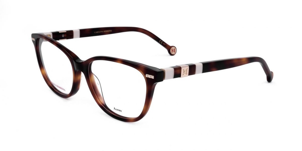 Carolina Herrera CH 0048 Havana ivory 55/16/145 WOMAN Brilmonturen