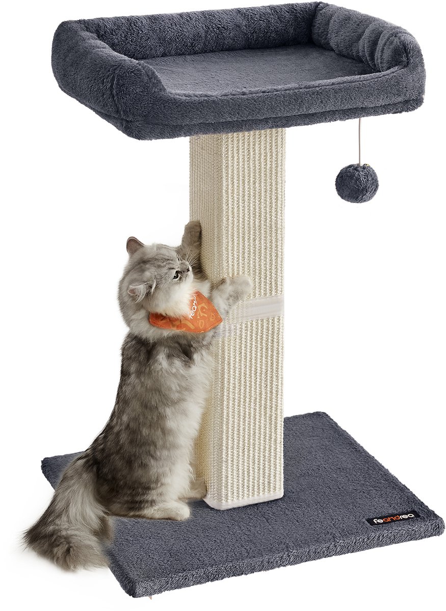 Feandrea - Krabpaal - Kattenboom - Pluche Platform - Sisal Krabzuil - Inclusief Speelbal