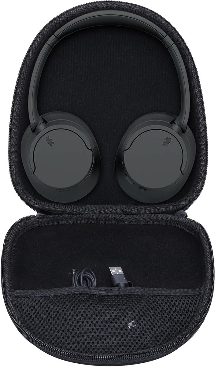 Hard Case voor Sony Noise Cancelling Hoofdtelefoons - Bescherming, Draagbaarheid en Stijl (Zwart)