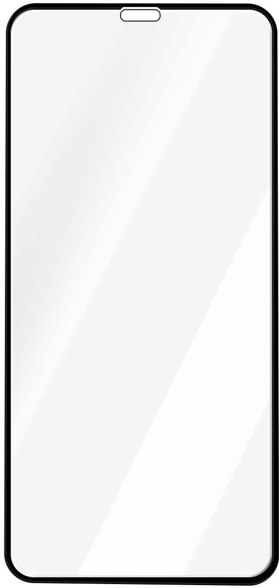 Mocolo, Schermbescherming Geschikt voor Apple iPhone Xs Max / 11 Pro Max in 3D Glas 9H, Zwart / Transparant