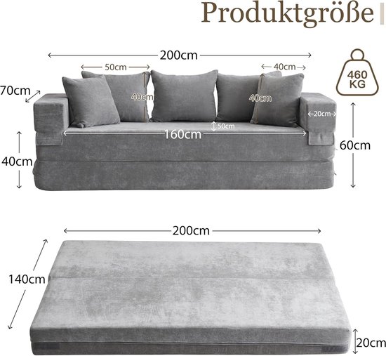 Luxe Uitschuifbare Slaapbank - 200x140 cm - Arqam — afbeelding 3