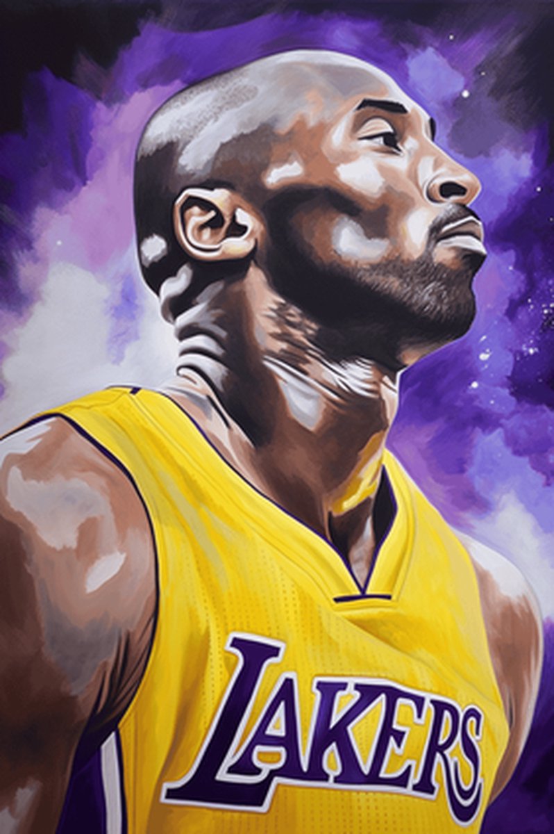 Basketbal Poster - Kobe Bryant - Kobe - Lakers - Abstract - posters - formaat 30x40cm - XS316