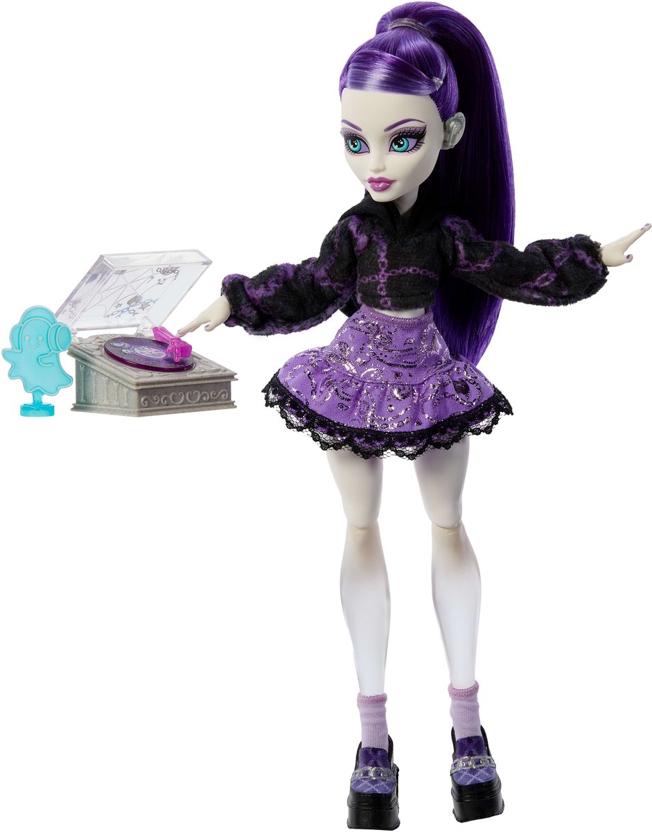 Monster High Self-Scare Secrets - Spectra Vondergeist Modepop met 13 realistische accessoires — afbeelding 3