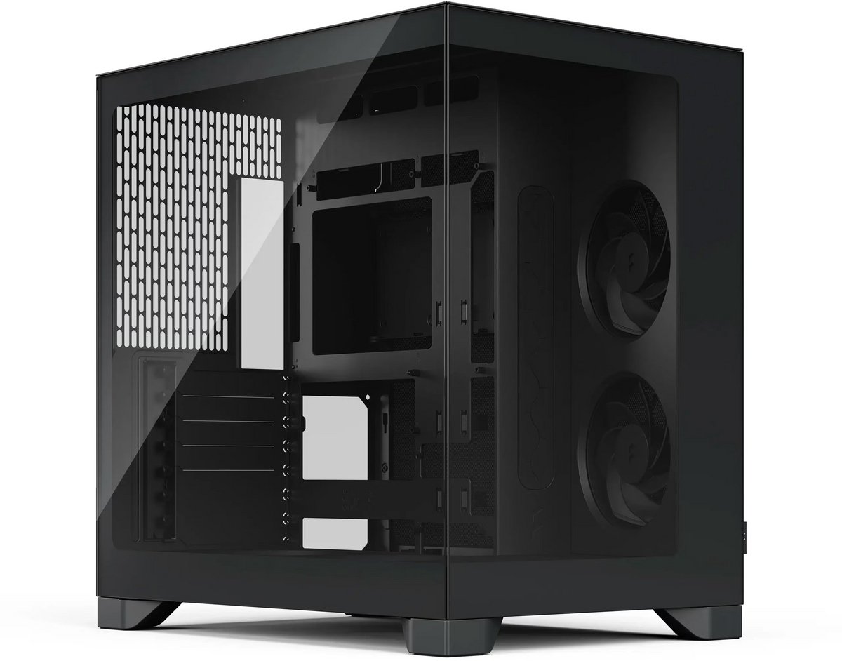 Fractal Design Pop 2 Vision Black - Mid-Tower - ATX, M-ATX, Mini-ITX - incl. 4x Aspect 12X Reverse Black non-PWM case fans