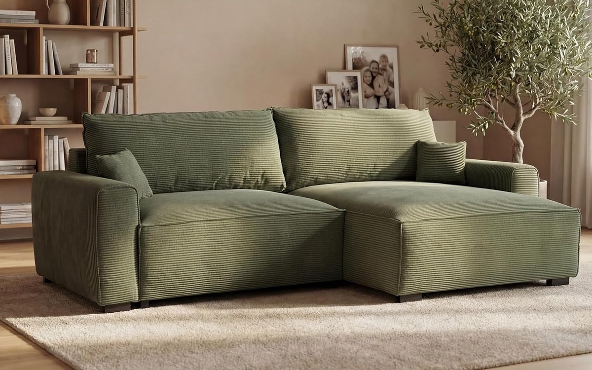 Lauren Luxe Modulaire 3-Zits Slaapbank met Omkeerbare Chaise Longue en Opbergruimte – 269
