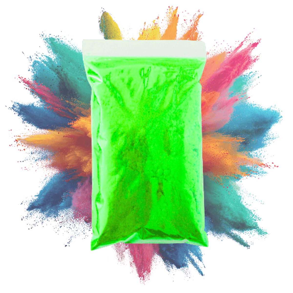 Flocking vezels Neon Groen 500 gram | Flock poeder - Dashboard flocking - Modelbouw - SFX