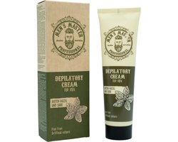 Men's Master Ontharingscrème Mannen – voor Gevoelige Huid – Borst, Rug en Benen – Pijnloze & Snelle Ontharing – Tube 150ml + Aftercare Crème 25ml